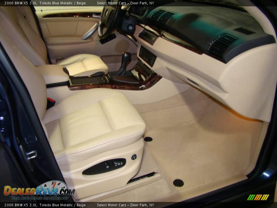 2006 BMW X5 3.0i Toledo Blue Metallic / Beige Photo #11