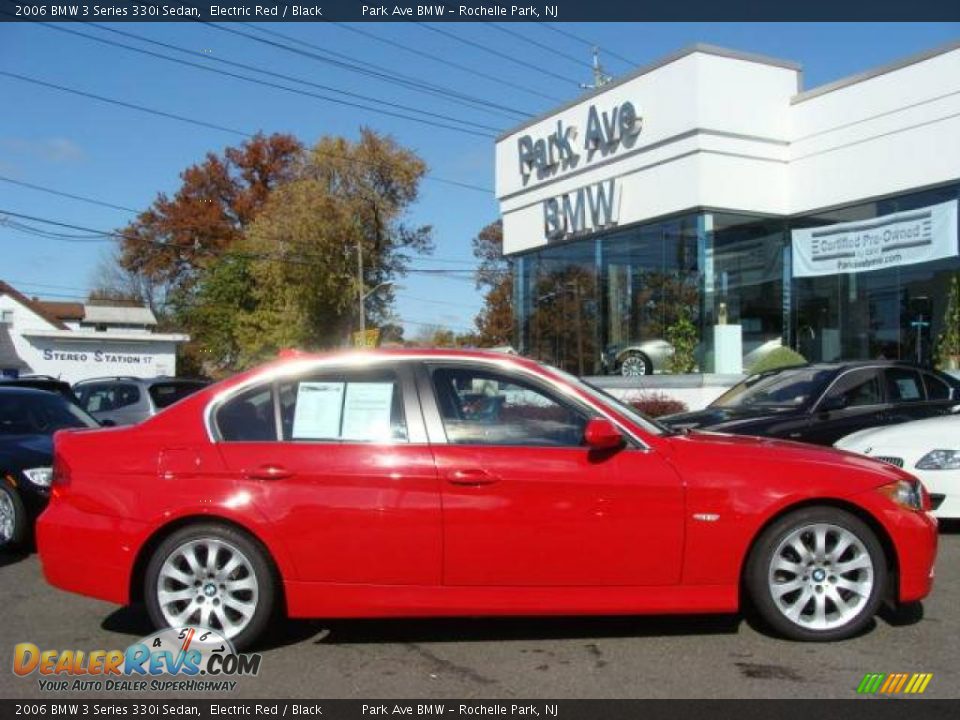 2006 BMW 3 Series 330i Sedan Electric Red / Black Photo #1