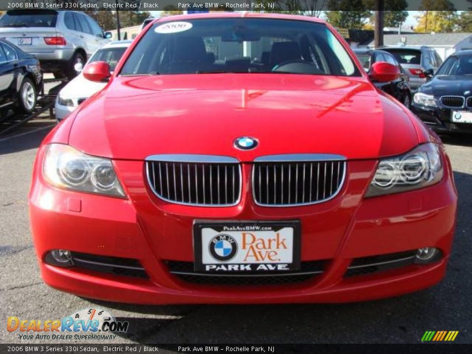 2006 BMW 3 Series 330i Sedan Electric Red / Black Photo #3