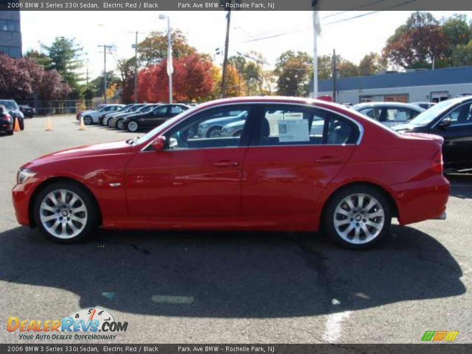 2006 BMW 3 Series 330i Sedan Electric Red / Black Photo #5