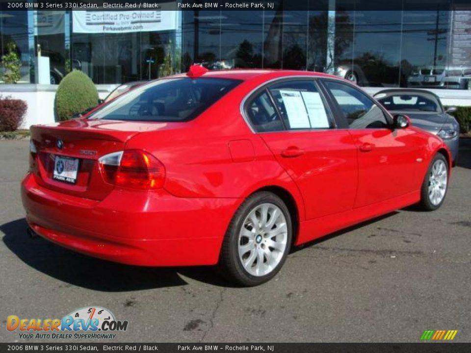 2006 BMW 3 Series 330i Sedan Electric Red / Black Photo #8