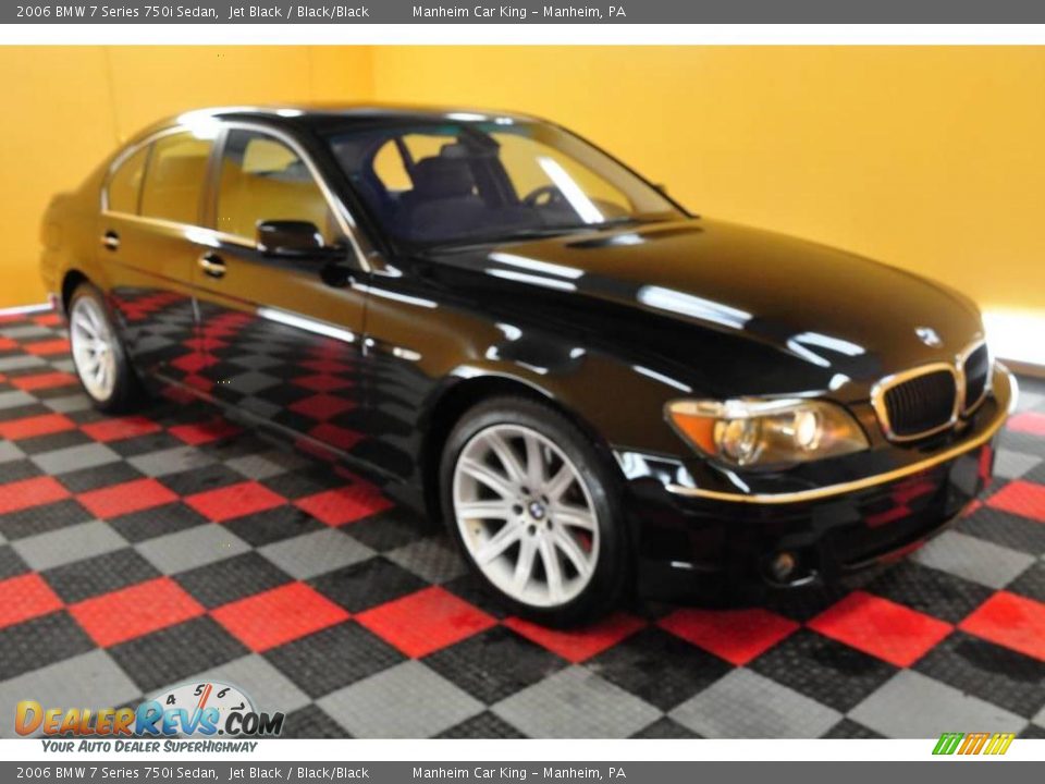 2006 BMW 7 Series 750i Sedan Jet Black / Black/Black Photo #1