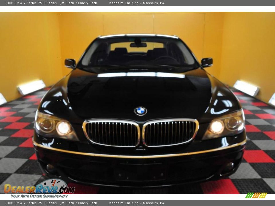 2006 BMW 7 Series 750i Sedan Jet Black / Black/Black Photo #2