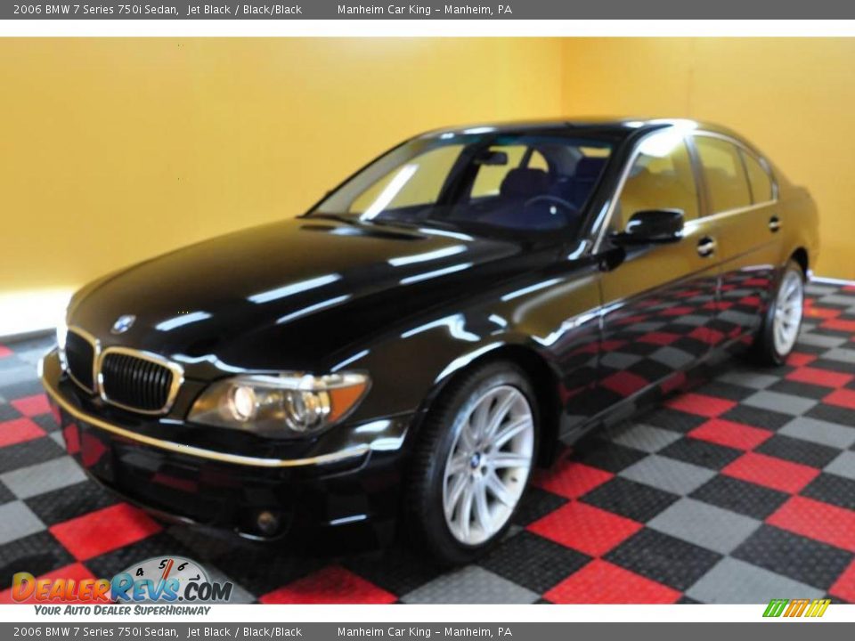 2006 BMW 7 Series 750i Sedan Jet Black / Black/Black Photo #3