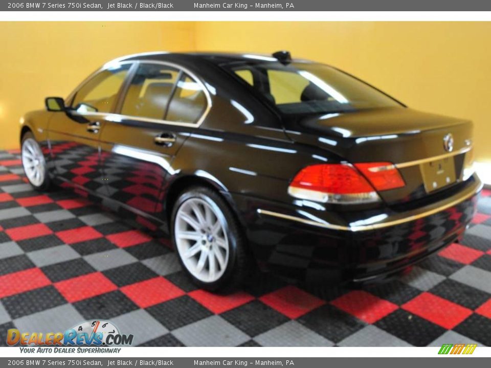 2006 BMW 7 Series 750i Sedan Jet Black / Black/Black Photo #4
