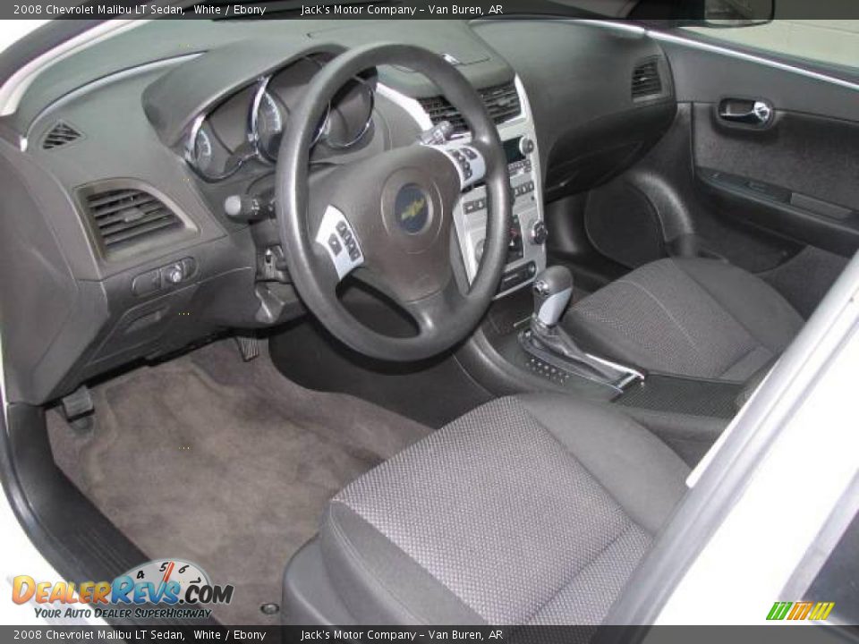 2008 Chevrolet Malibu LT Sedan White / Ebony Photo #13