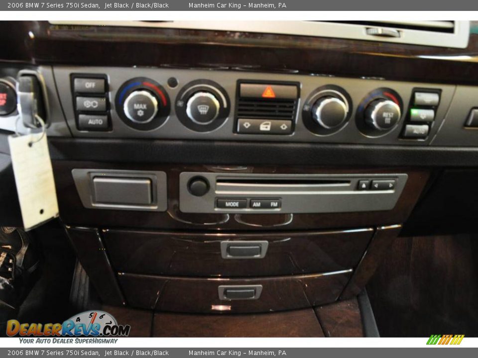 2006 BMW 7 Series 750i Sedan Jet Black / Black/Black Photo #8