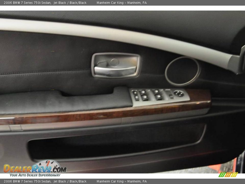 2006 BMW 7 Series 750i Sedan Jet Black / Black/Black Photo #13
