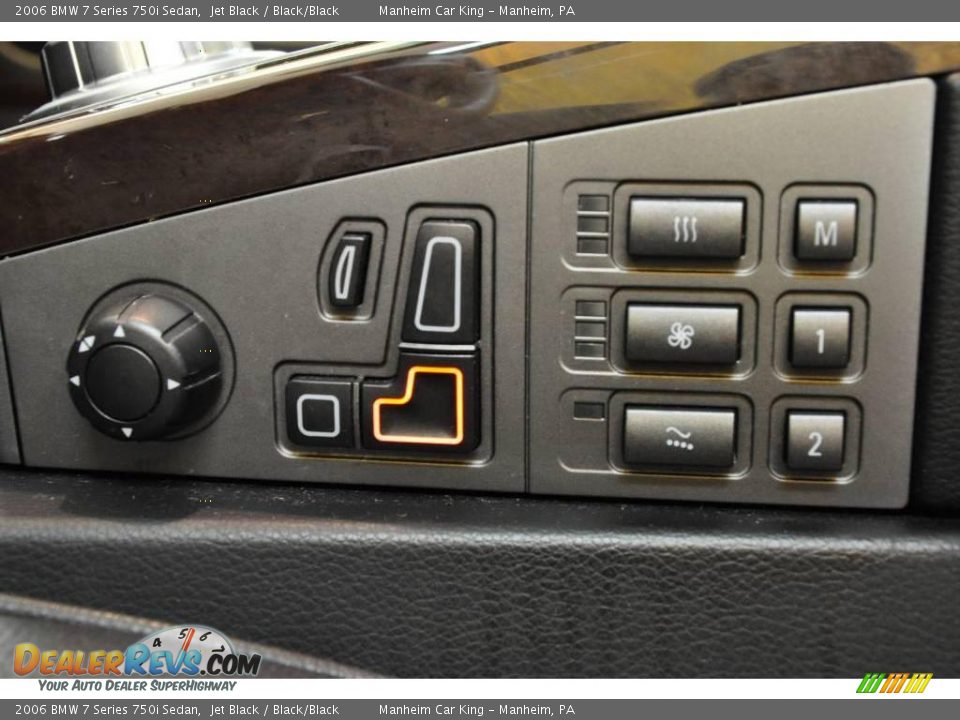 2006 BMW 7 Series 750i Sedan Jet Black / Black/Black Photo #14