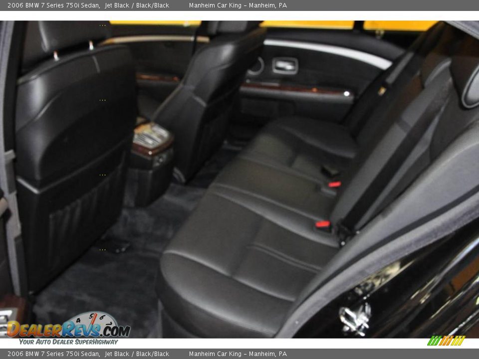 2006 BMW 7 Series 750i Sedan Jet Black / Black/Black Photo #16