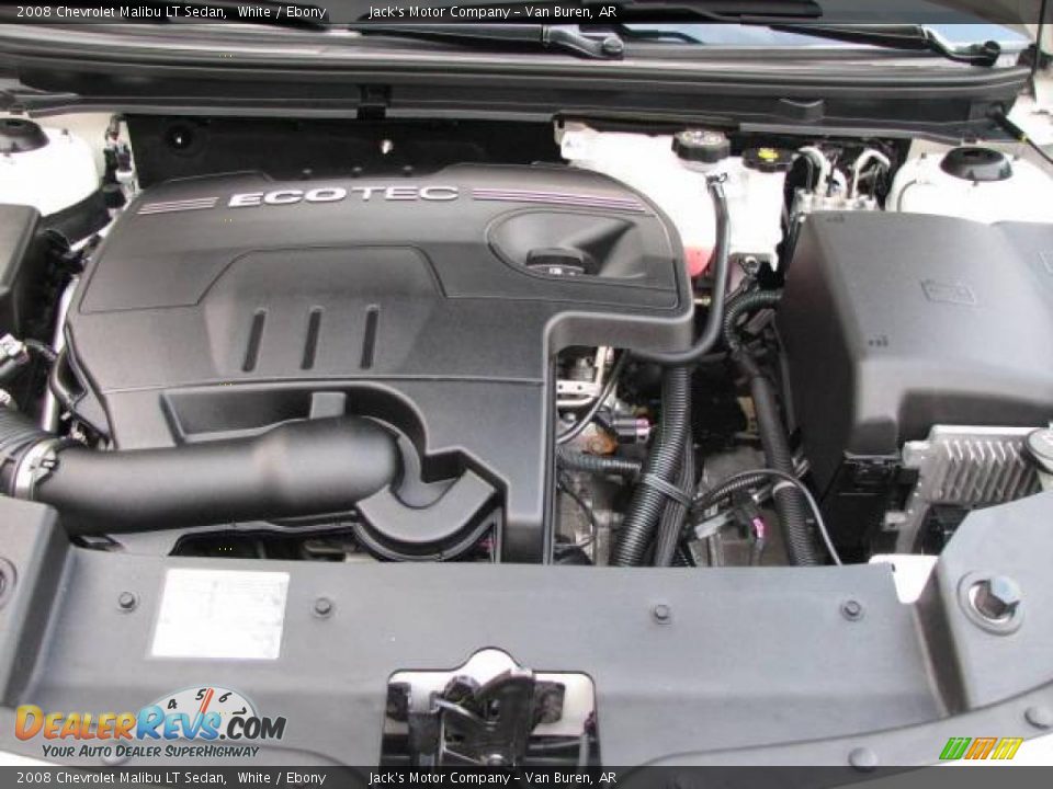 2008 Chevrolet Malibu LT Sedan White / Ebony Photo #15