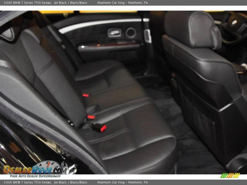 2006 BMW 7 Series 750i Sedan Jet Black / Black/Black Photo #18