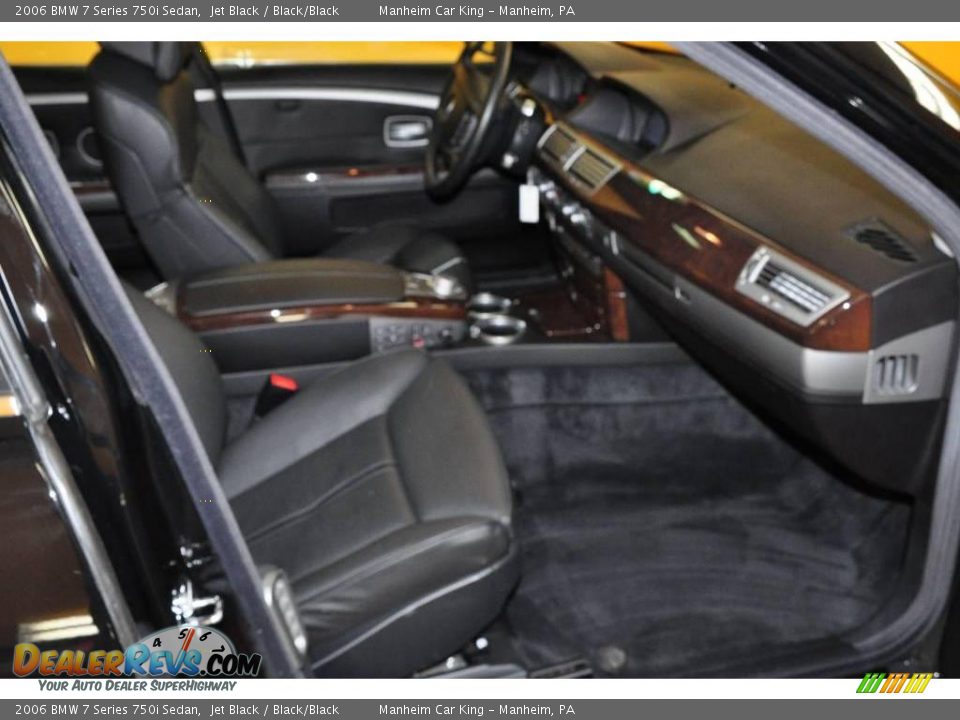 2006 BMW 7 Series 750i Sedan Jet Black / Black/Black Photo #19