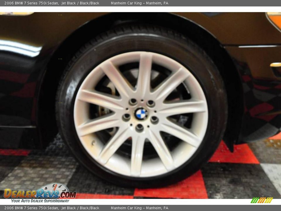 2006 BMW 7 Series 750i Sedan Jet Black / Black/Black Photo #20