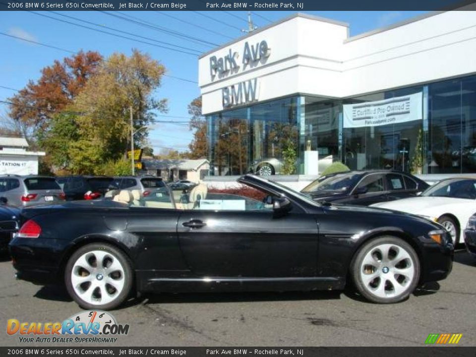 2006 BMW 6 Series 650i Convertible Jet Black / Cream Beige Photo #1