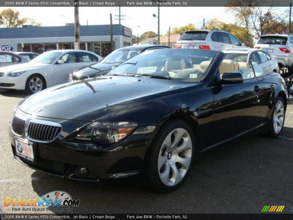 2006 BMW 6 Series 650i Convertible Jet Black / Cream Beige Photo #6
