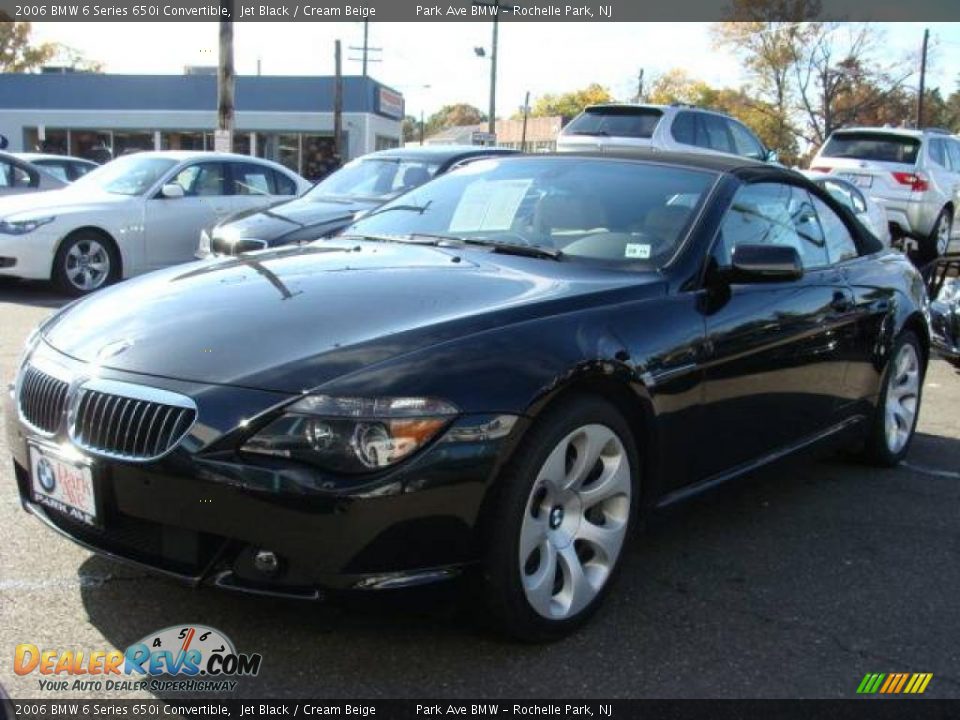 2006 BMW 6 Series 650i Convertible Jet Black / Cream Beige Photo #7