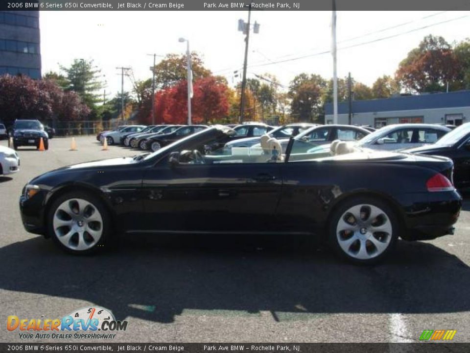 2006 BMW 6 Series 650i Convertible Jet Black / Cream Beige Photo #8