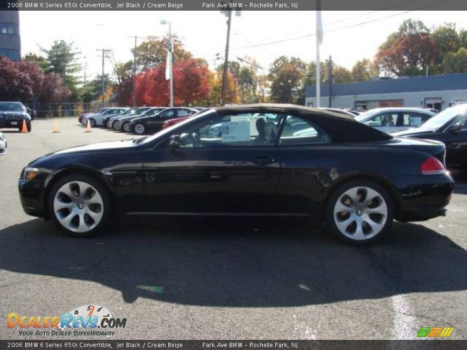 2006 BMW 6 Series 650i Convertible Jet Black / Cream Beige Photo #9