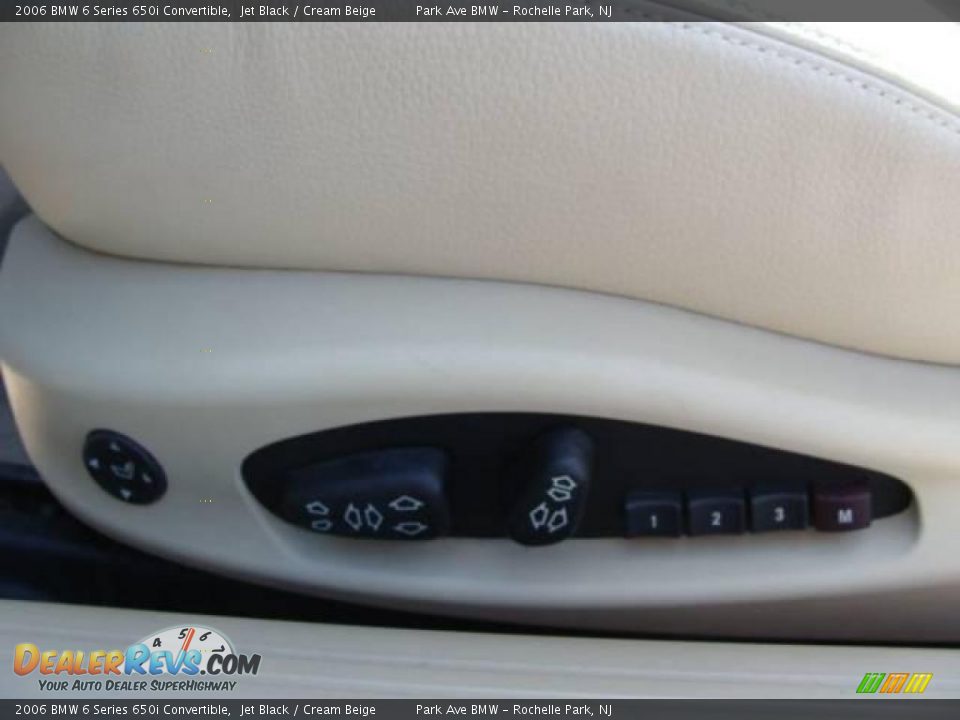 2006 BMW 6 Series 650i Convertible Jet Black / Cream Beige Photo #18