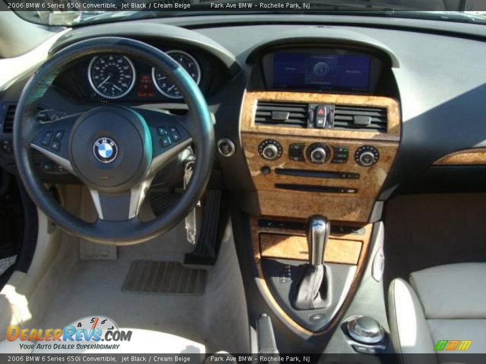 2006 BMW 6 Series 650i Convertible Jet Black / Cream Beige Photo #19