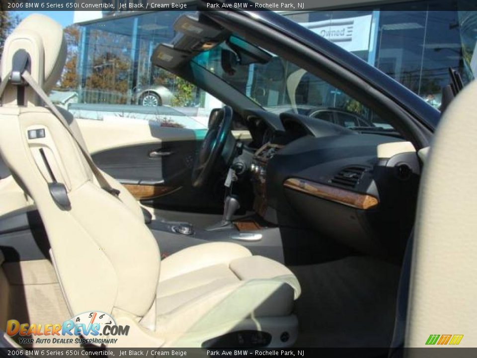 2006 BMW 6 Series 650i Convertible Jet Black / Cream Beige Photo #26