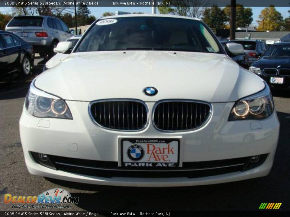 2008 BMW 5 Series 528i Sedan Alpine White / Beige Photo #3