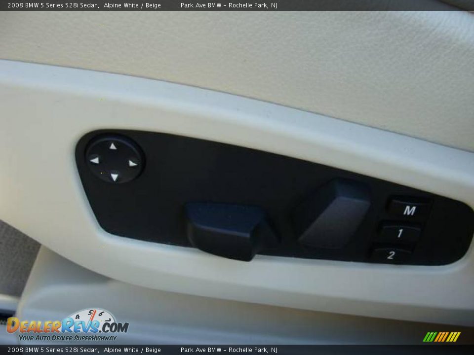2008 BMW 5 Series 528i Sedan Alpine White / Beige Photo #11
