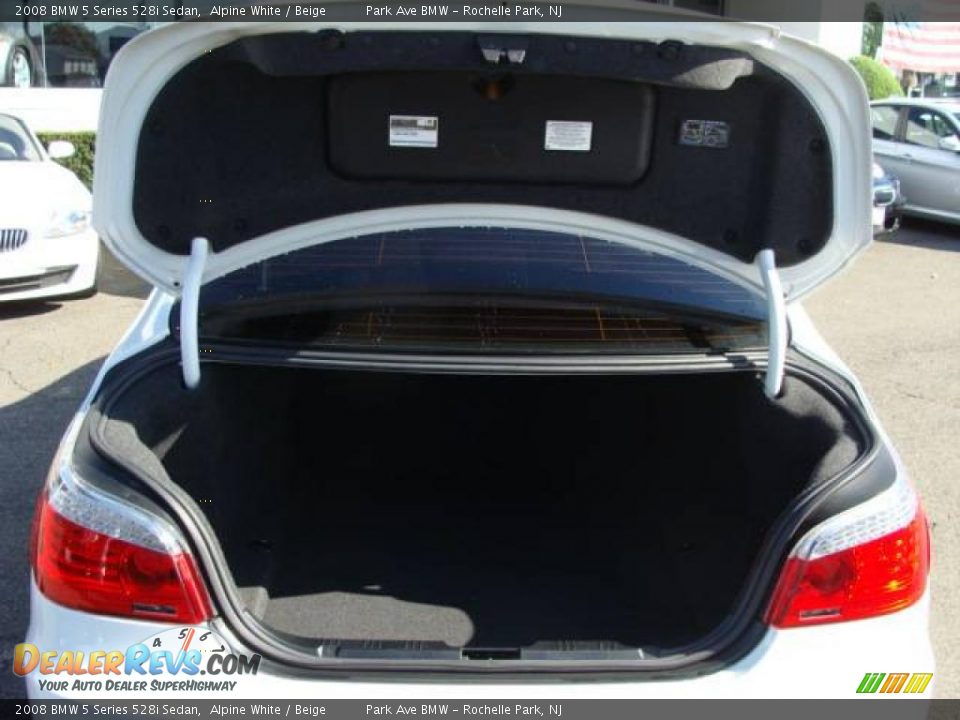 2008 BMW 5 Series 528i Sedan Alpine White / Beige Photo #18