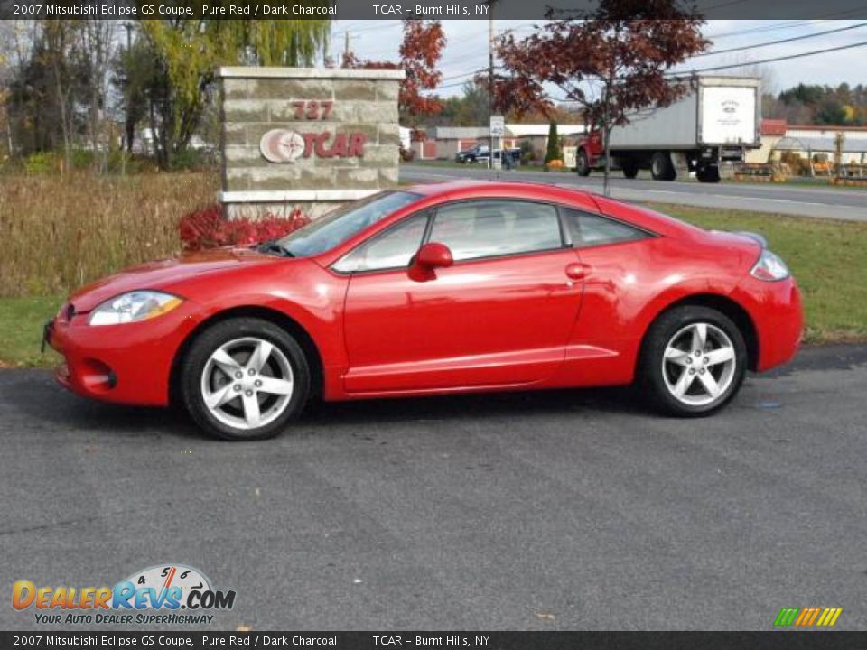 2007 Mitsubishi Eclipse GS Coupe Pure Red / Dark Charcoal Photo #1