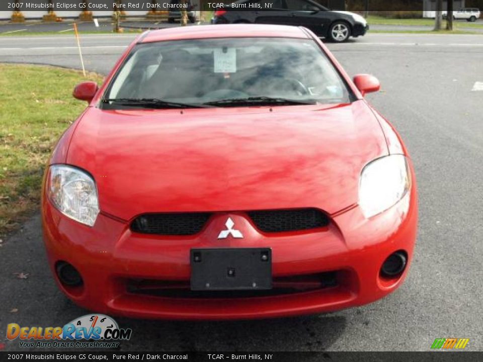 2007 Mitsubishi Eclipse GS Coupe Pure Red / Dark Charcoal Photo #3