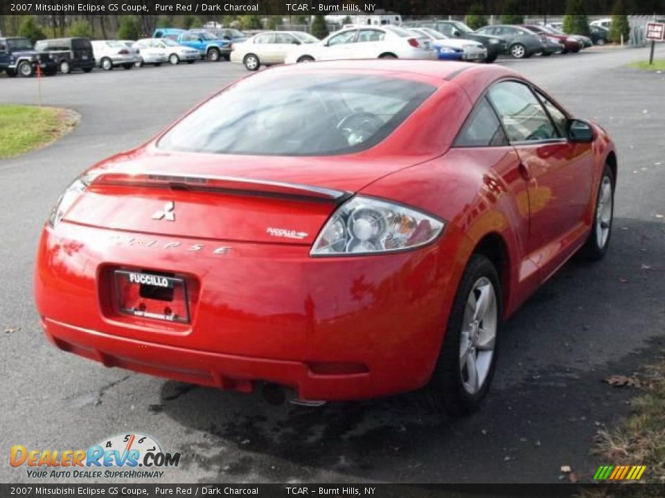 2007 Mitsubishi Eclipse GS Coupe Pure Red / Dark Charcoal Photo #4