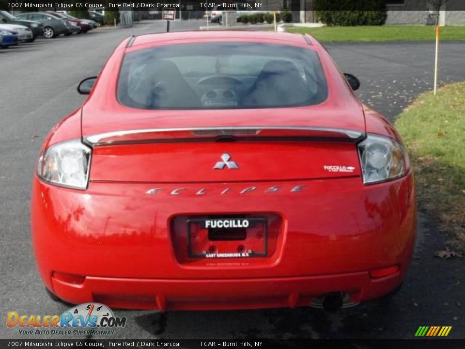2007 Mitsubishi Eclipse GS Coupe Pure Red / Dark Charcoal Photo #5