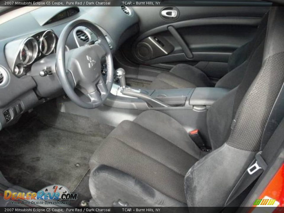 2007 Mitsubishi Eclipse GS Coupe Pure Red / Dark Charcoal Photo #7