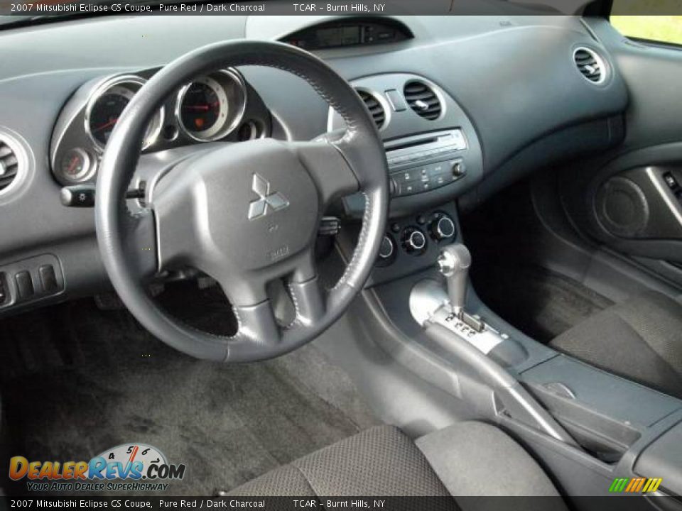 2007 Mitsubishi Eclipse GS Coupe Pure Red / Dark Charcoal Photo #8