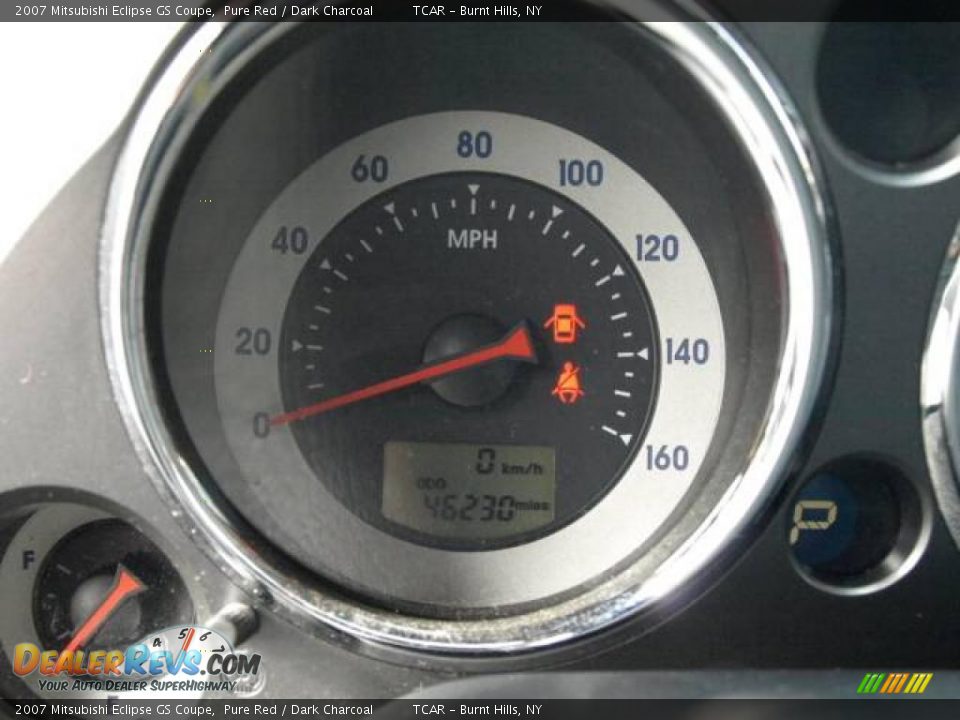 2007 Mitsubishi Eclipse GS Coupe Pure Red / Dark Charcoal Photo #12
