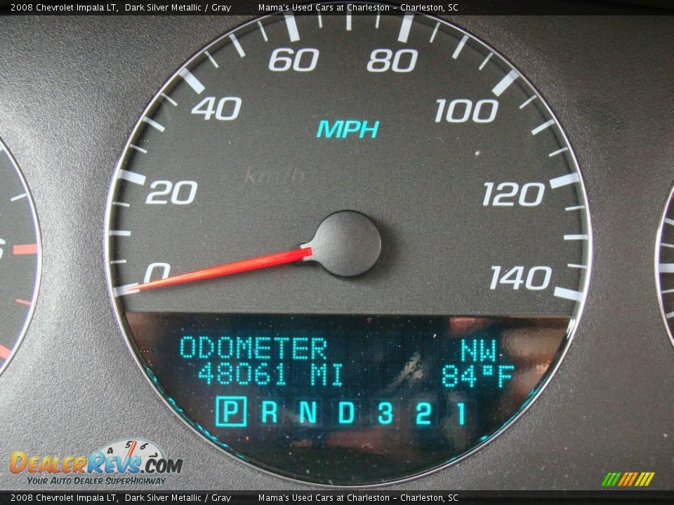 2008 Chevrolet Impala LT Dark Silver Metallic / Gray Photo #22