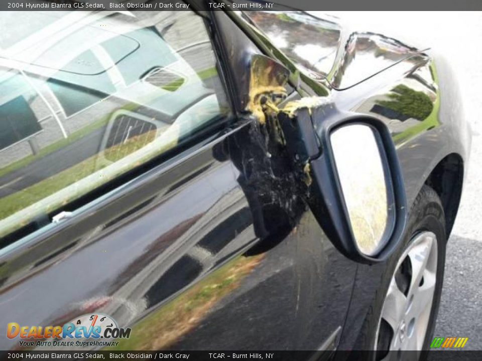 2004 Hyundai Elantra GLS Sedan Black Obsidian / Dark Gray Photo #5