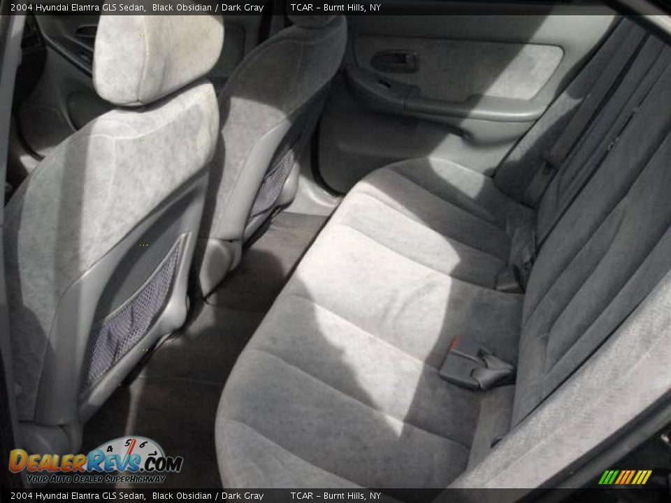 2004 Hyundai Elantra GLS Sedan Black Obsidian / Dark Gray Photo #9