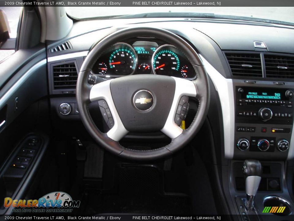 2009 Chevrolet Traverse LT AWD Black Granite Metallic / Ebony Photo #11