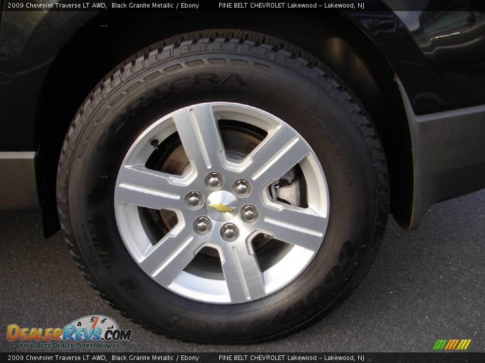 2009 Chevrolet Traverse LT AWD Black Granite Metallic / Ebony Photo #13