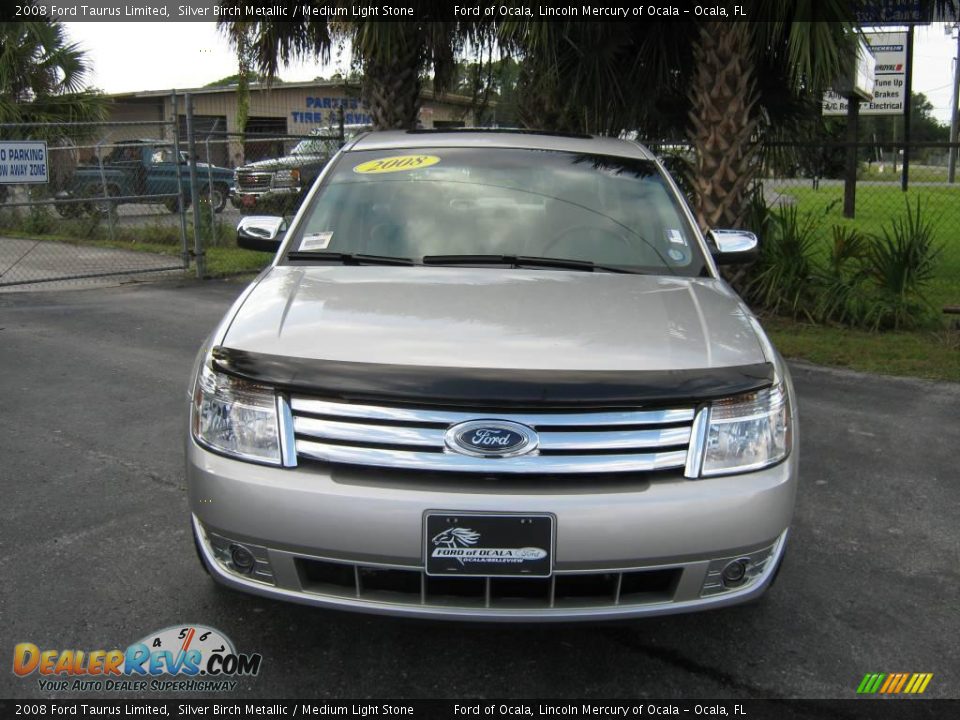 2008 Ford Taurus Limited Silver Birch Metallic / Medium Light Stone Photo #8