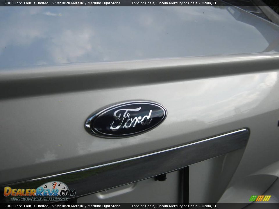 2008 Ford Taurus Limited Silver Birch Metallic / Medium Light Stone Photo #11