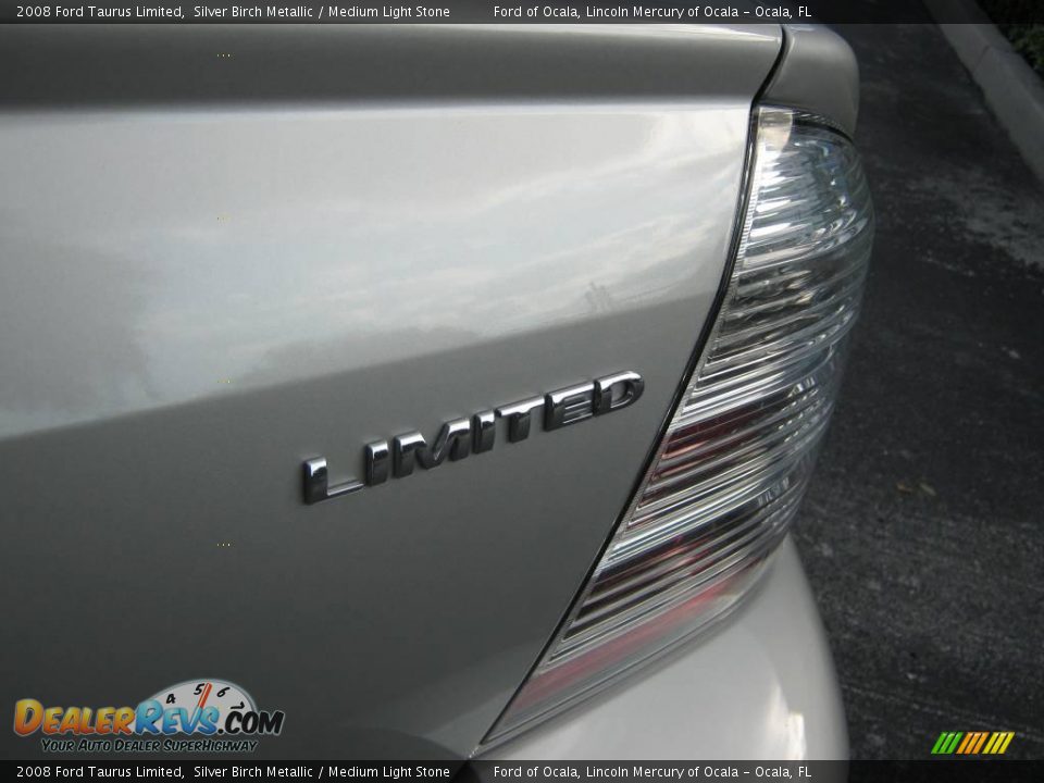2008 Ford Taurus Limited Silver Birch Metallic / Medium Light Stone Photo #12