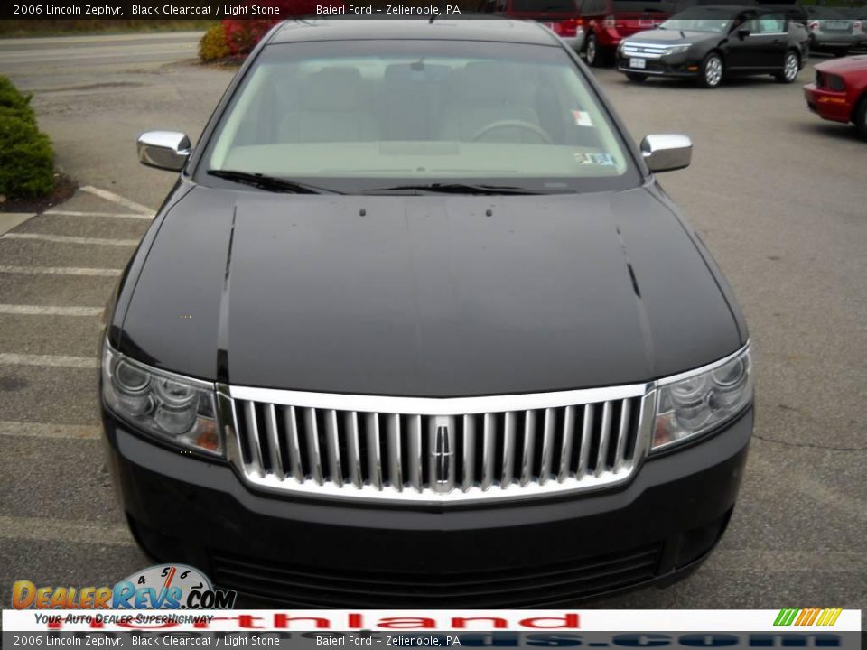 2006 Lincoln Zephyr Black Clearcoat / Light Stone Photo #3