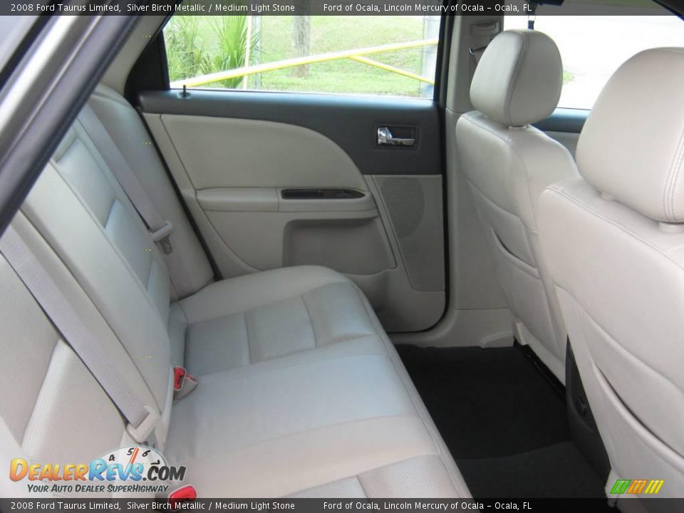 2008 Ford Taurus Limited Silver Birch Metallic / Medium Light Stone Photo #19