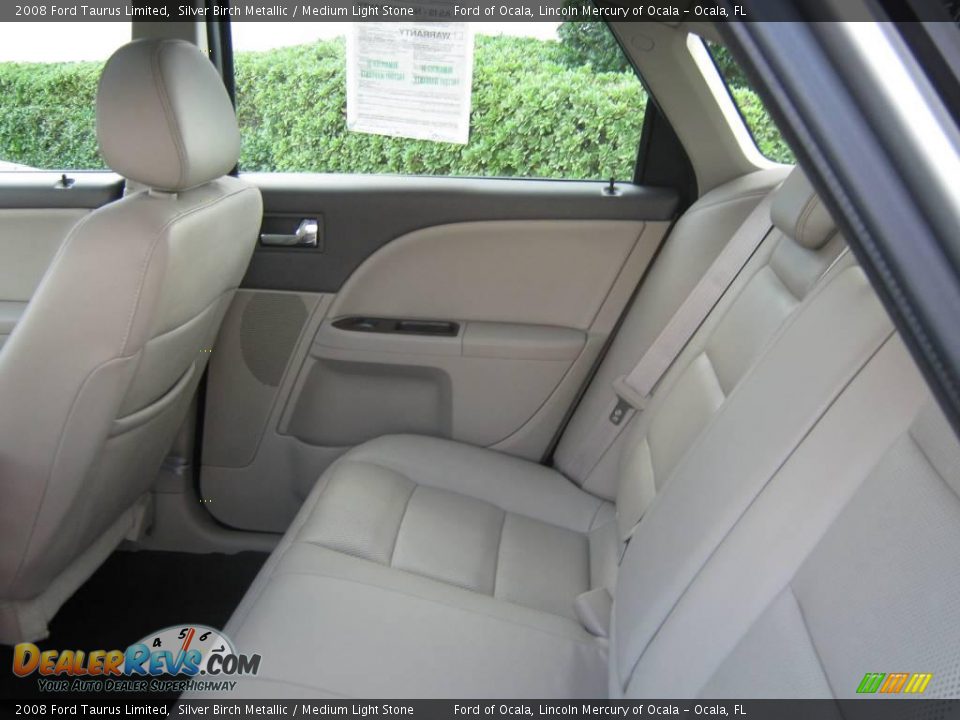 2008 Ford Taurus Limited Silver Birch Metallic / Medium Light Stone Photo #20
