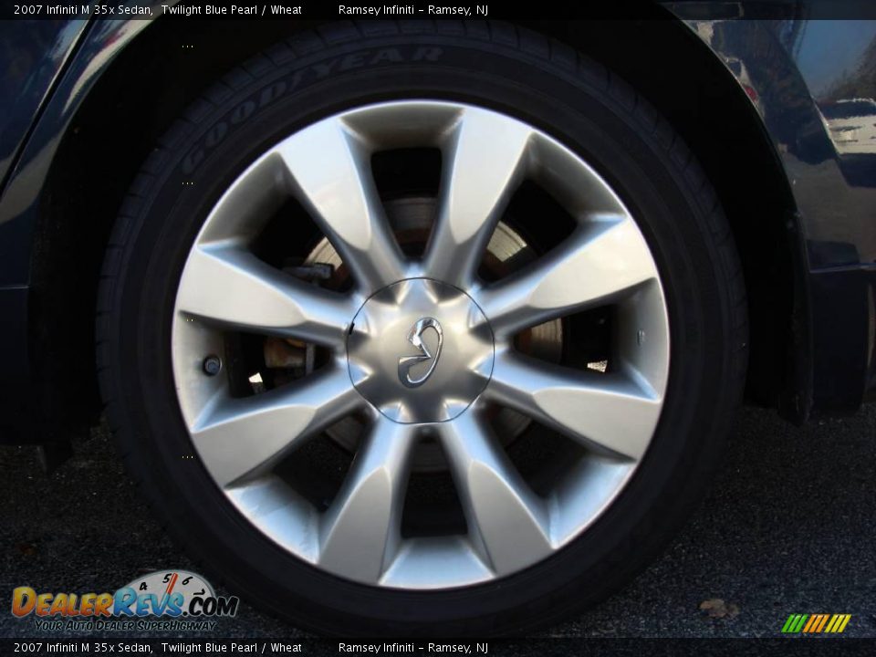 2007 Infiniti M 35x Sedan Twilight Blue Pearl / Wheat Photo #4