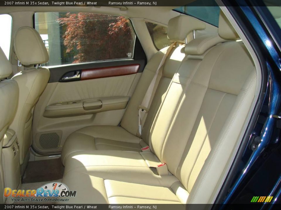 2007 Infiniti M 35x Sedan Twilight Blue Pearl / Wheat Photo #6