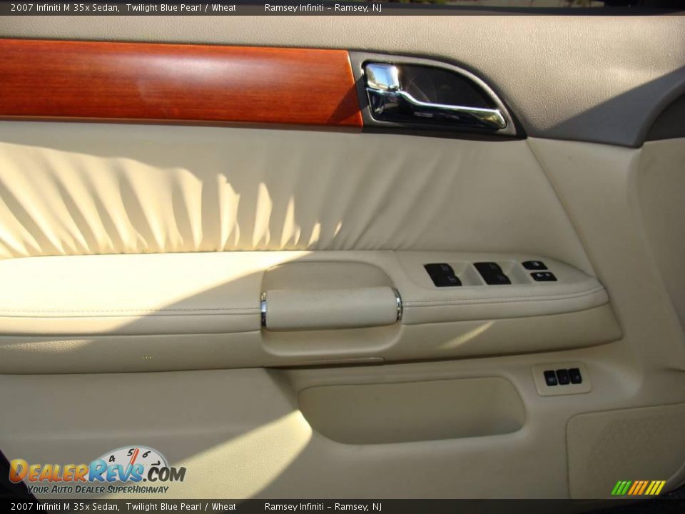 2007 Infiniti M 35x Sedan Twilight Blue Pearl / Wheat Photo #8